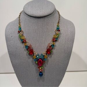 Vibrant Multicolor Gemstone Necklace ~ Fun & Sparkly 🤩
